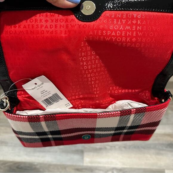 🆕Kate Spade Plaid Shoulder Bag NWT - Picture 6 of 8